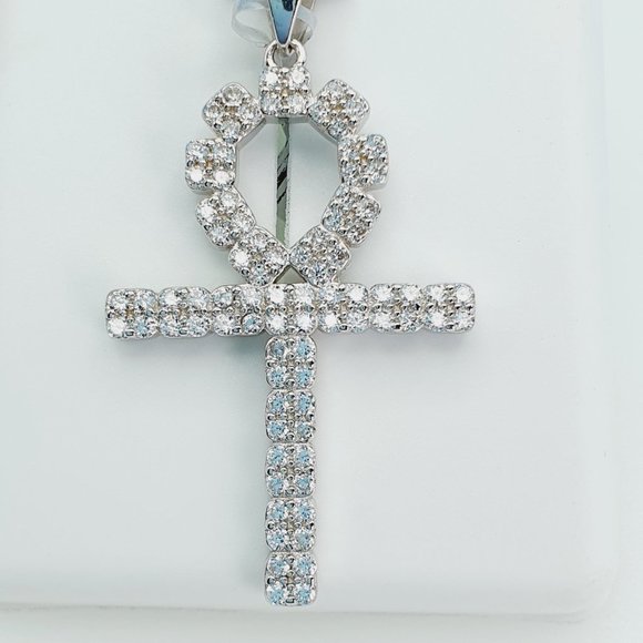 925 Sterling Silver Cubic Zirconia Pendant, U19254736 - Picture 9 of 11